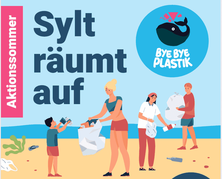 Gruppen-Cleanup im Rahmen des Aktionssommers "Sylt räumt auf"