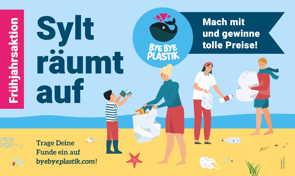 Die FRÜHJAHRSsaktion "Sylt räumt auf" läuft den ganzen April und Mai