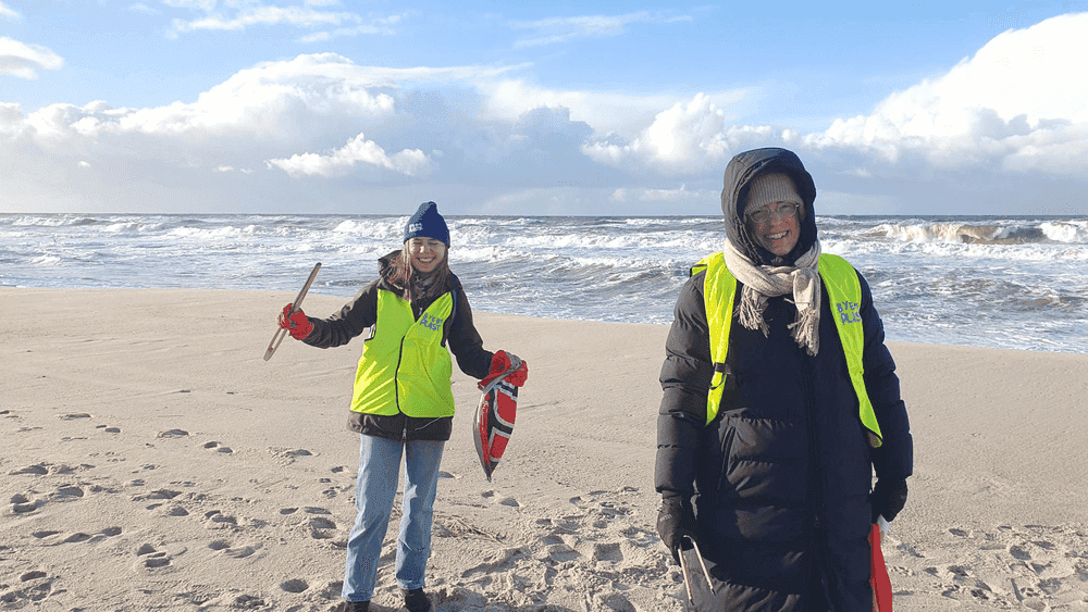 Biike Cleanup am Strand