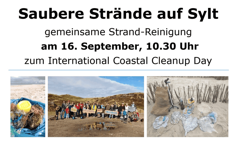 International Coastal Clean up Day 2023 auf Sylt
