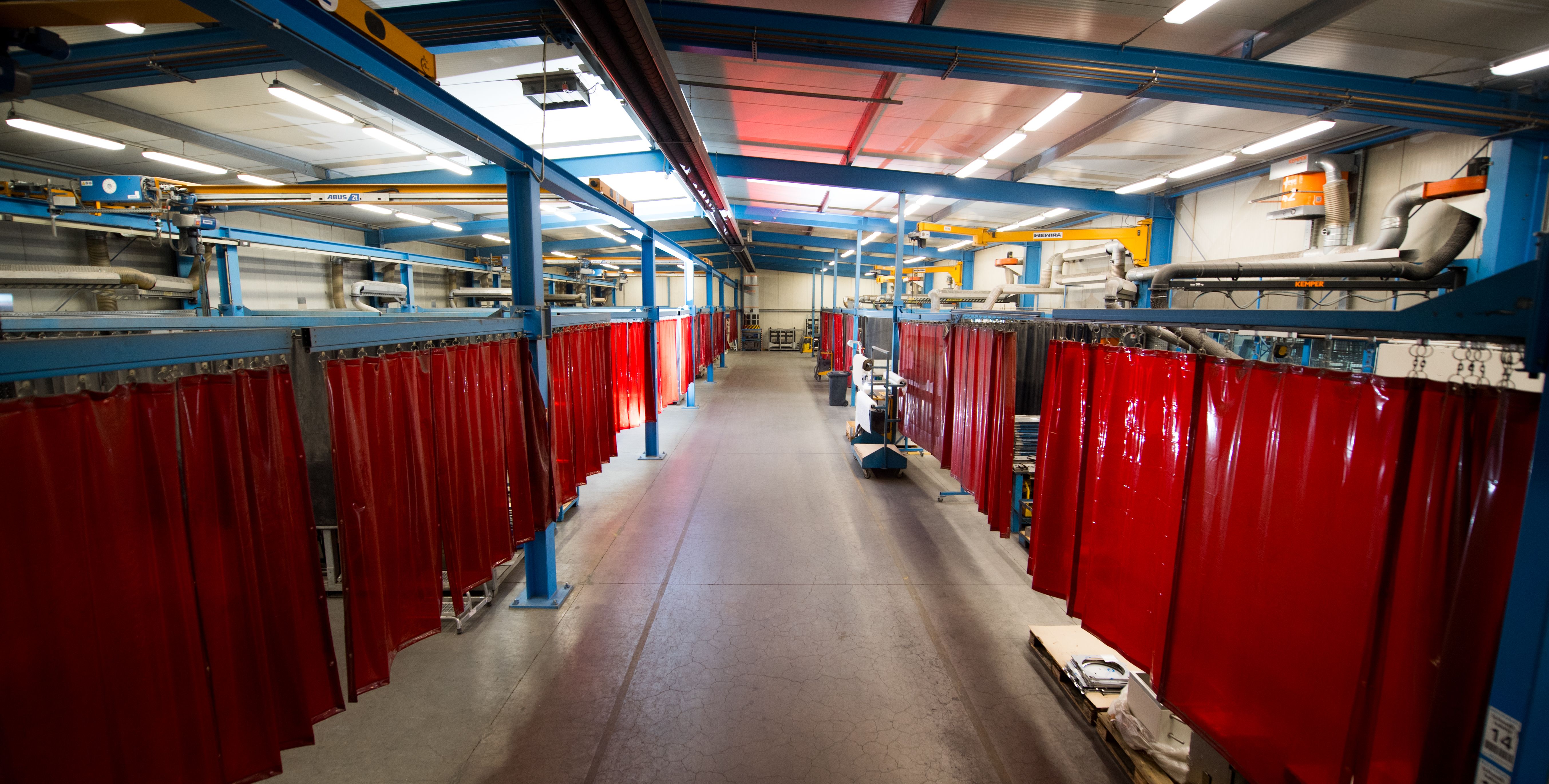 Industrial robot at work