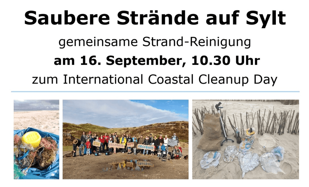  International Coastal Clean up Day 2023 auf Sylt